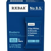 RXBAR Blueberry Chewy Protein Bars, Gluten-Free, Ready-to-Eat, 9.1 oz, 5 Count