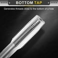 thumbnail image 3 of Uxcell Hand Taper Tap 3/8-24 UNF 2B Thread Taper Style Taps Straight Flute Screw Tapping Threading Tool, 3 of 6
