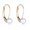 4mm, variant on AVORA 10K Yellow Gold 8mm Pearl Lever-back Drop Earrings