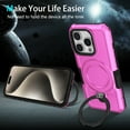 thumbnail image 2 of Allytechgroup Stand Case for iPhone 11 Pro, Ultra Thin Shockproof [Military Grade Drop Tested] Back Cover with Adjustable Multi-Angle Ring KickStand Luxury Skin-Friendly Case, Pink, 2 of 13