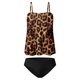 thumbnail image 4 of Karight Strapless Tankini Swimsuits for Women Tummy Control 2 Piece Bathing Suits Bandeau Blouson Swim Top with Bikini Bottom, 4 of 4