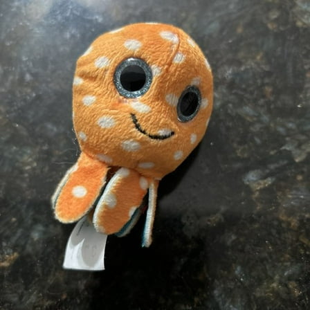 TY Teenie Beanie Boos McDonald's Happy Meal - ORANGE  OCTOPUS Plush (No TY Hang Tag)(BONUS 1 FUN CHOPS)