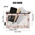 thumbnail image 3 of 2 Pack Flip Folders with Clear PVC Window Binder Pouches 3-Ring Binder Organizer for Office & Home Simple Ballerina Silhouettes, 3 of 6