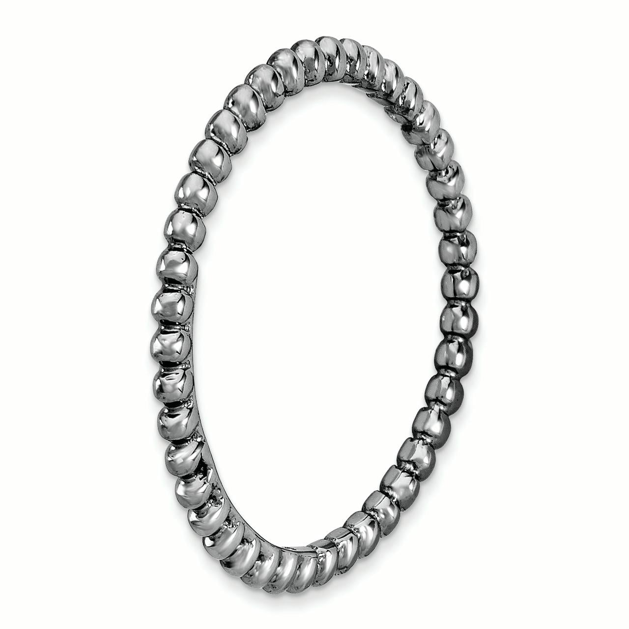 Sterling Silver Black-Plated Ring