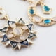 thumbnail image 5 of XWSHYW Semental Pendientes de Mujer Pendientes Asimétricos con Forma de Sol/Luna y Diamantes de Ópalo, 5 of 6