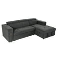 Churanty Pull Out Couch Bed with Storage and Cup Holder Sectional