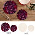 thumbnail image 4 of Wobogo Galaxy Rose Trivets Potholders Set of 2 Cotton Woven Round Hot Plate Mats for Hot Dishes Bowls Teapots, 4 of 7