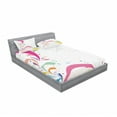 thumbnail image 3 of Floral Bedding Set with Sheet & Covers, Vivid Bubbles Circular Dots with Flower Leaves Kids Girls Baby Childish Design, Printed Bedroom Decor 2 Shams, 4 Sizes, Multicolor, by Ambesonne, 3 of 3