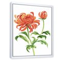 thumbnail image 3 of Designart 'Ancient Orange Chrysanthemum Flower' Traditional Framed Canvas Wall Art Print, 3 of 5