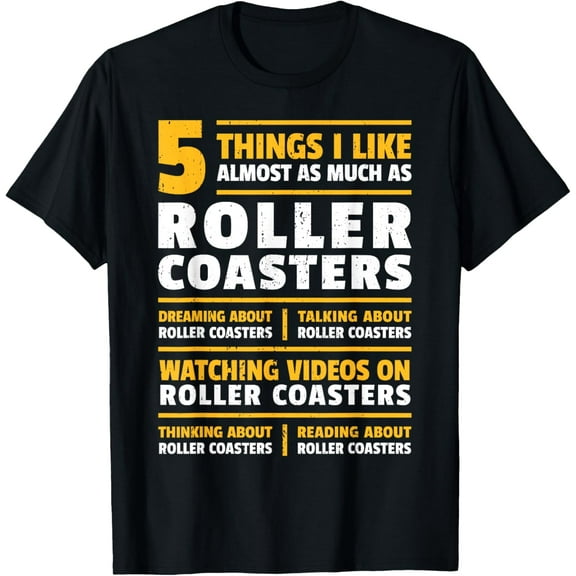 I Love Rollercoasters I Coaster Enthusiast I Roller Coaster T-Shirt