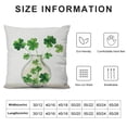 thumbnail image 5 of Nawypu St Patricks Day Lumbar Pillow Cover Vase Decor Farmhouse Decorative White Cushion Case Home Spring Decorations for Sofa Couch, 5 of 5