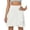 White, variant on G4Free 15"/20" Tennis Skirts for Women Golf Skorts with Pockets High Waist Ruffle Athletic Skirt Inner Shorts