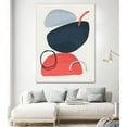 thumbnail image 3 of Giant Art 72x54 Abstract XIV Fine Art Giant Canvas Print in Red, 3 of 3