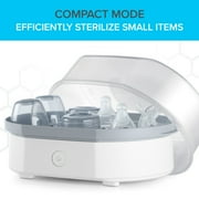 Chicco 3-in-1 Electric Steam Sterilizer for Baby Bottles, Pacifiers, Toys and More - White, New