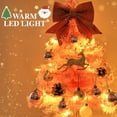 thumbnail image 4 of PayUSD Mini Christmas Tree 2ft Tabletop Small Christmas Tree with Lights Artificial Xmas Trees for Desk Christmas Decorations Home Decors Holiday Office Party, 4 of 9