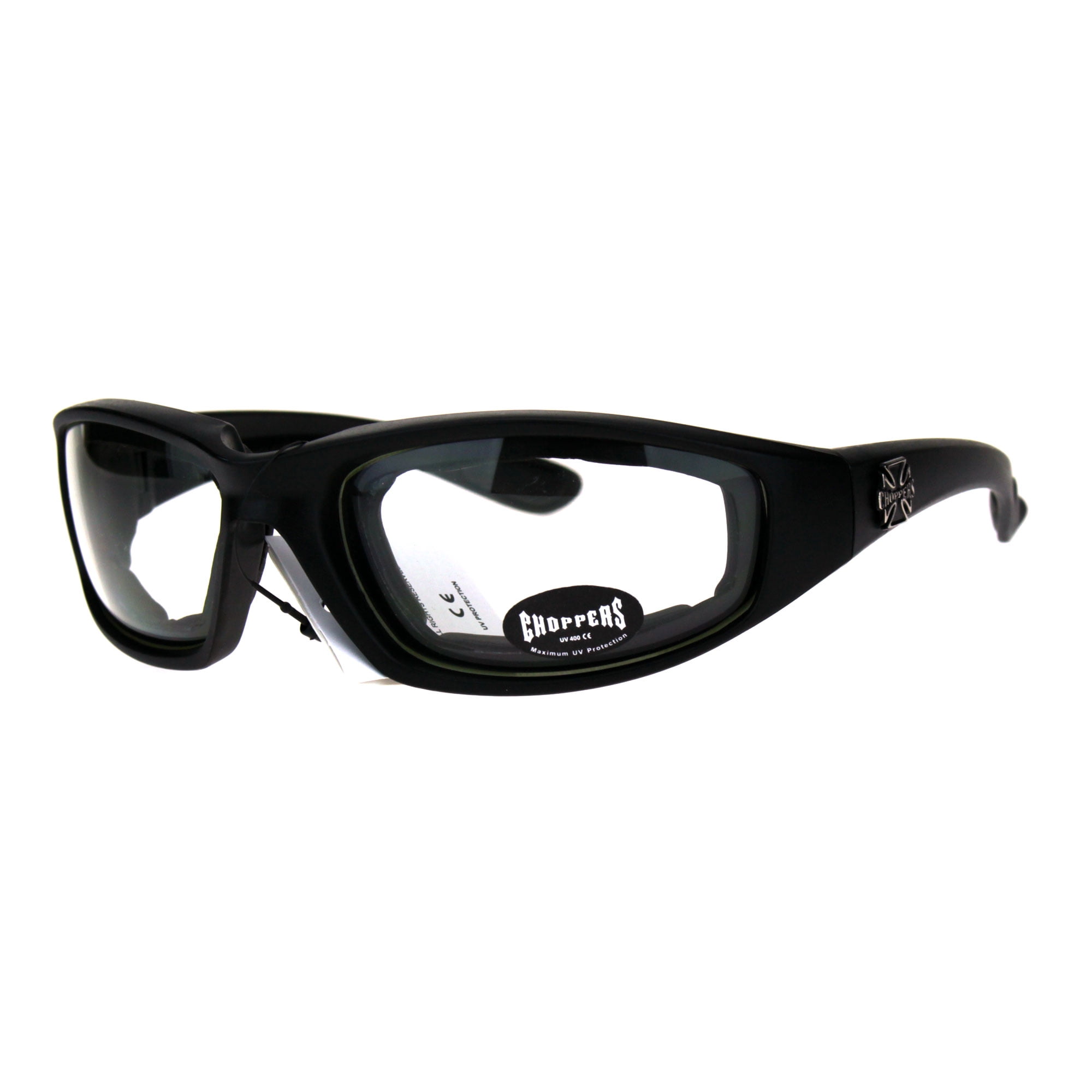 Choppers Motorrad UV400 Sonnenbrille - Glänzend Schwarz (F) C39