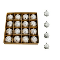 KOYPTL 16Pcs 2.36In Christmas Ball Ornaments Set for Tree,Shatterproof Antique Hanging Bulbs Pendants for Christmas Tree Porch Lawn Yard Holiday Decorations for Xmas Birthday Home Party Supplies
