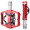 Red, variant on Bike Pedals Dual Sided Pedals Plat & SPD Clipless Pedal 3 Sealed Bearings, 9/16” Bicycle Platform