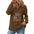 thumbnail image 2 of Aloohaidyvio Christmas Tops,Womens Christmas Long Sleeve Fall Winter Tops Casual Tunic Buttons Blouse Pullover, 2 of 6
