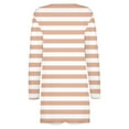 thumbnail image 4 of CALAFEBILA Women Cardigan Dinner Lightweight Stylish Striped Long Sleeve Front Open Sweater for Women 2025, 4 of 5