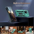 thumbnail image 4 of for iPhone 11 Pro Case with Screen Protector,Sliding Camera Cover,-Grade Cover with  Stand Phone Case 5.8" Turquoise, 4 of 12
