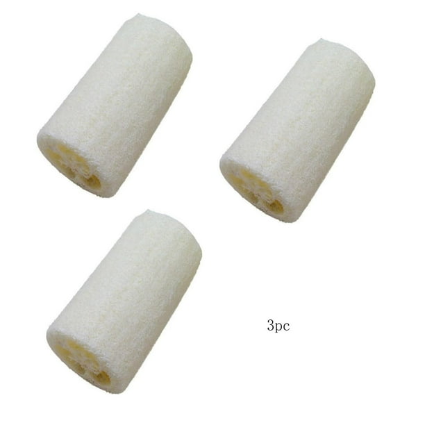 Herramientas y mejoras para el hogar Esponja de ducha Esponja vegetal natural Luffa Estropajos Trapo de limpieza de cocina Longitud 7,5 cm Diámetro 5 cm Un picador