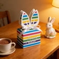 thumbnail image 6 of 10-Pack Colorful Square Cute Bunny Gift Boxes, Easter Wrapping Paper Candy Packaging Box Set, 6 of 6