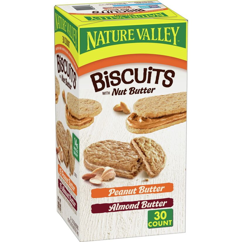 Nature Valley Biscuit Variety Pack, Peanut Butter & Almond Butter, 30