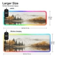 thumbnail image 3 of Wireless Charging Mouse Pad Large RGB Gaming Desk Mat 13 Light Modes Mousepad 35.4x15.7 Autumn Misty Mountains, 3 of 6