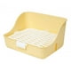 thumbnail image 5 of Caja de arena para conejos, práctica bandeja con diseño de hebilla para Chinchillas, conejillos de indias, para mascotas Amarillo Yuyangstore Inodoro con bandeja de arena, 5 of 8