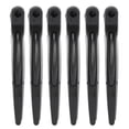 thumbnail image 1 of 6 pinzas para peinar el cabello, para permanente, teñido y seccionamiento, pinzas de pico de pato para peluquería, color negro., 1 of 14