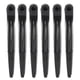 thumbnail image 1 of 6 pinzas para peinar el cabello, para permanente, teñido y seccionamiento, pinzas de pico de pato para peluquería, color negro., 1 of 14