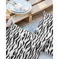 thumbnail image 2 of Pack of 2 Outdoor Pillow Covers, Zebra Animal Texture Waterproof Square Throw Pillowcase Cushion Decorative Pillow Covers for Couch Patio Tent, 16x16 in, 2 of 6