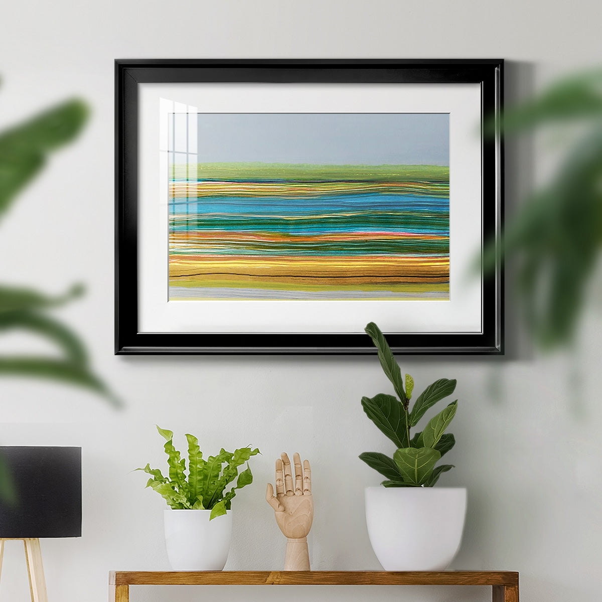 Parallel Striae II Premium Framed Print - Ready to Hang