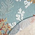thumbnail image 6 of Laddha Home Designs 5.25' Coral Bordered Outdoor Area Throw Rug - Multicolor, 6 of 9