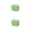 thumbnail image 1 of sweethay de teléfono móvil con enchufe de EE. UU., adaptador de carga de enchufe de pared de viaje portátil USB Dual, cabeza electrónica Type1 NO1, 1 of 6