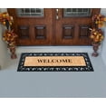 thumbnail image 5 of A1HC Natural Coir & Rubber 18"x48" Paisley Door Mat, Thick Durable, Heavy-Duty, Low-Profile, Long-Lasting Front Door Welcome Mat, Black, 5 of 7