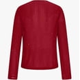 thumbnail image 4 of LIUJUNSHOP Women Mesh Bodysuit Neck Long Sleeve Sheer Rhinestone Going Out Top, 4 of 5