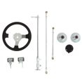thumbnail image 2 of Go Karts Steering Wheel Kit, Tie Rod Ball Joint Kit Strong Durability 300mm  For 150cc-250cc Engine, 2 of 8