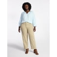 thumbnail image 2 of Terra & Sky Women's Plus Size Button Blouse with 3/4-Length Sleeves, Sizes 0X-5X, 2 of 5