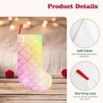 thumbnail image 4 of Lsque Fish Scale Pattern 18 Inch Christmas Stockings, Festive Holiday Stocking for Christmas Decorations Holiday Decor, 4 of 7