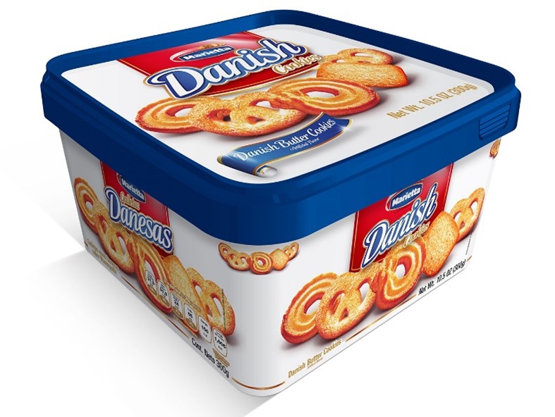Marietta Danish Style Butter Cookies Smart Cube 10.5oz