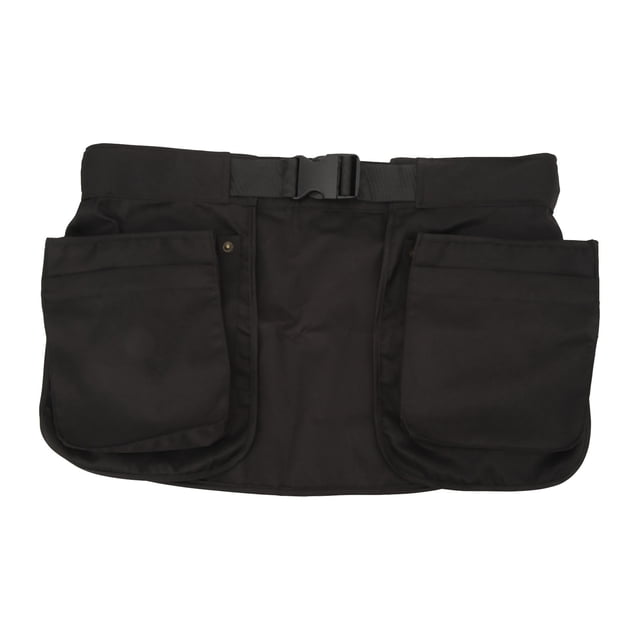 Delantal cubierta de cintura con hebilla de plástico múltiples bolsillos delantales de servidor para hombre y mujer negro YUNYI BRAND Deportes