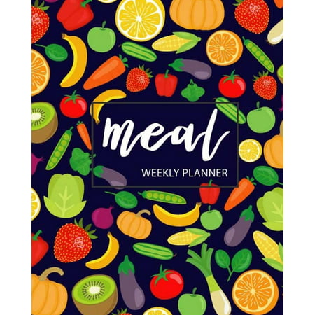 Meal Weekly Planner: Weekly Menu Planner with Grocery List, 52 Week Food Planner, Track and Plan Your Meals Weekly, Eat Records Journal Diary Notebook, Notes, (Food Planners) Large (8