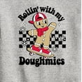 thumbnail image 3 of Instant Message - Rollin With My Doughmies Christmas - Toddler & Youth Crewneck Fleece Sweatshirt, 3 of 6