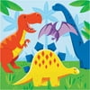 Dinosaur Friends 2 Ply 12 7/8" x 12 7/8" Luncheon Napkins - Pack of 16