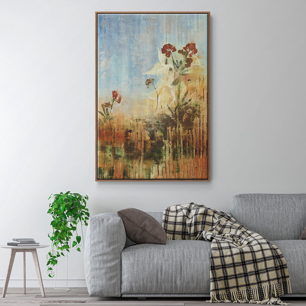 Dedicated to Spring Framed Premium Gallery Wrapped Canvas - Ready to Hang - 17 x 25 - Walnut Floating Frame