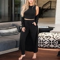 thumbnail image 2 of Home Cardigan Suits Set, Women's Pajamas Set, Fall Loungewear Set, Long Cardigan Lounge Set, Sturdy Construction, 2 of 6
