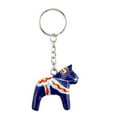 thumbnail image 2 of Blue Dala Horse with Key Ring, 2 of 2