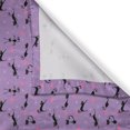 thumbnail image 3 of Ambesonne Cat Kitchen Curtains, Funky Funny Romantic Hearts, 55"x39", Lavender Pink Black, 3 of 3